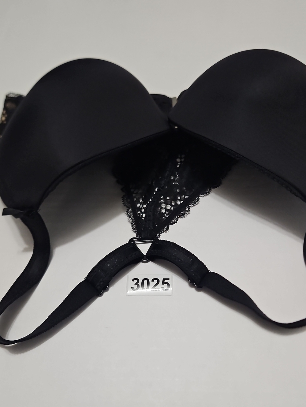 Adore Me Black Lace Push-Up Bra Size 38DDD Front Closure Seamless - Picture 8 of 8